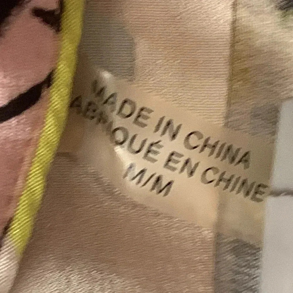 Robert Graham Silk Blouse French Cuff Long Sleeve Size Medium - Picture 9 of 10